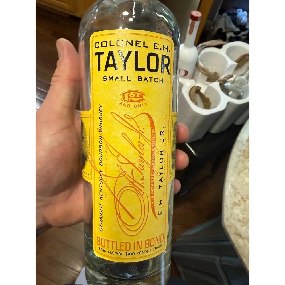 Lot of 6 Empty Bourbon Whiskey Bottles Weller EH Taylor Penelope High West 750ml